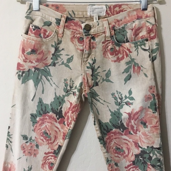 Current/Elliot The Floral Stiletto Skinny Jeans - Picture 8 of 8